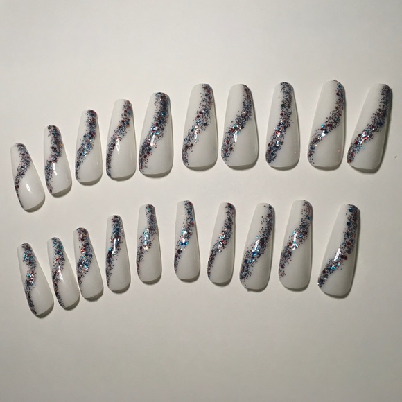 🇺🇸Patriotic Long Coffin Press On Nails - 10🇺🇸 - Picture 8 of 14